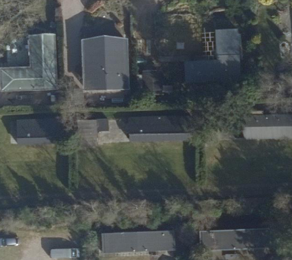 True ortho Luchtfoto op daksegment