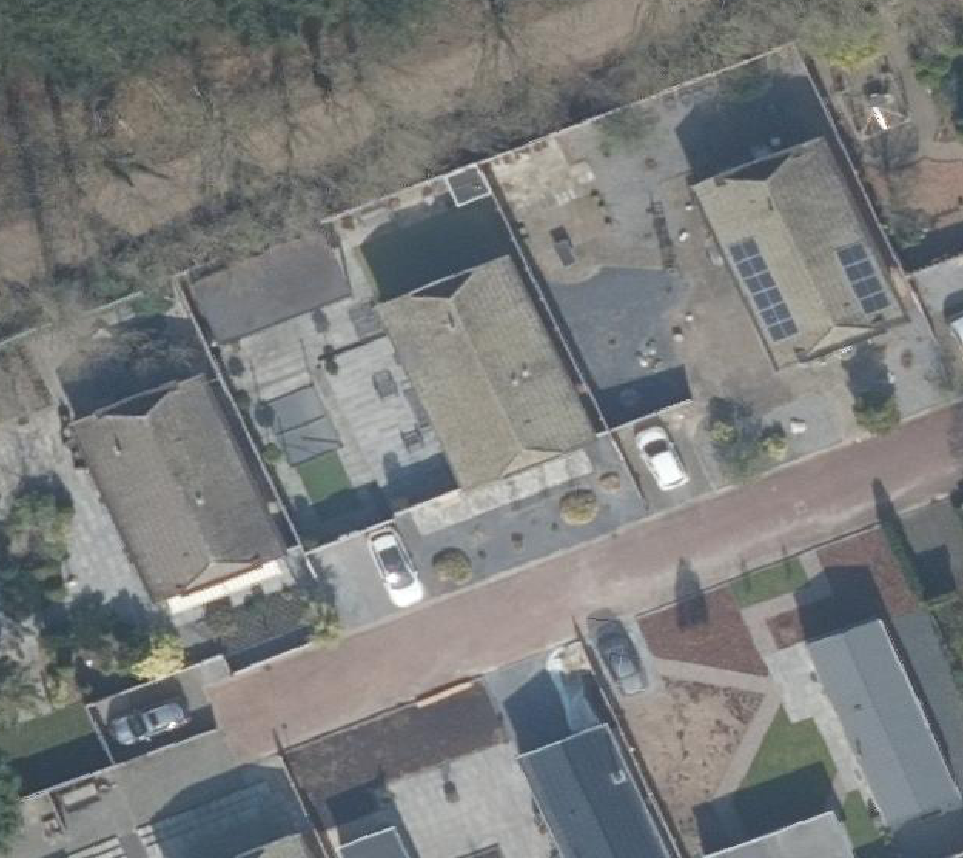 True ortho Luchtfoto op daksegment