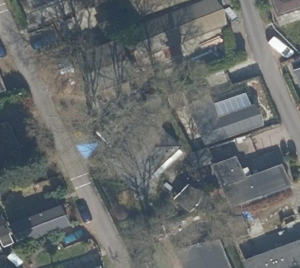 True ortho Luchtfoto op daksegment