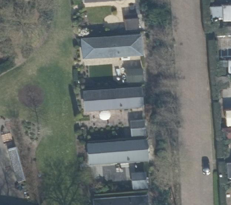 True ortho Luchtfoto op daksegment