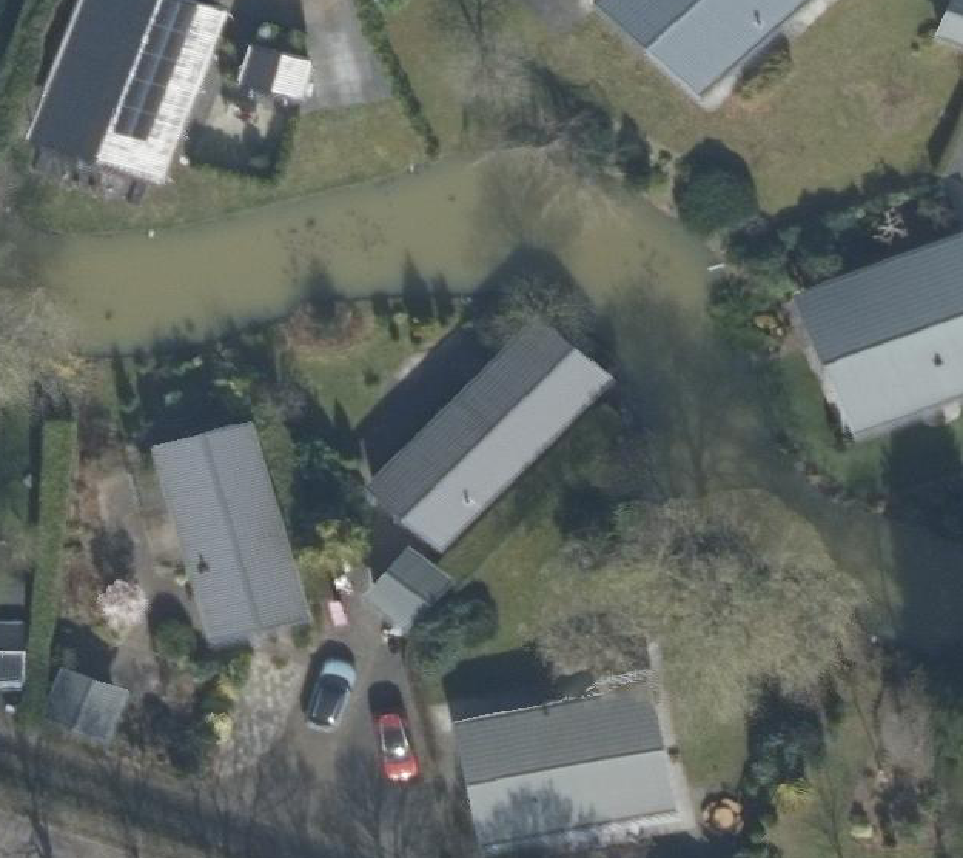 True ortho Luchtfoto op daksegment