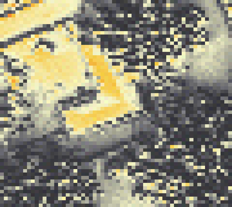 PV-irradiatie op daksegment ingezoomd met intensiteitsverdeling van zonlicht