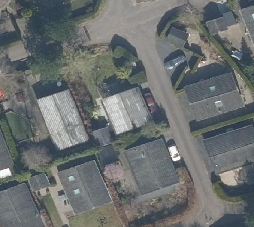 True ortho Luchtfoto op daksegment