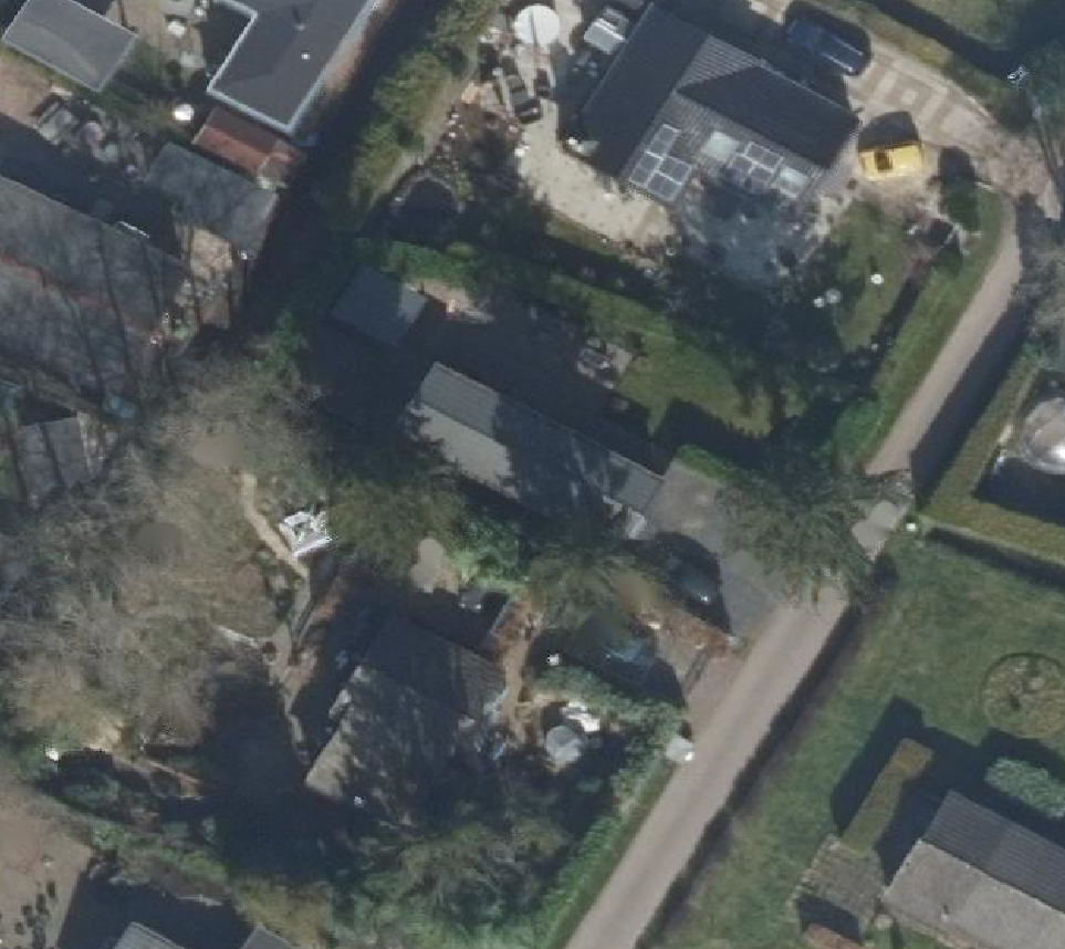 True ortho Luchtfoto op daksegment