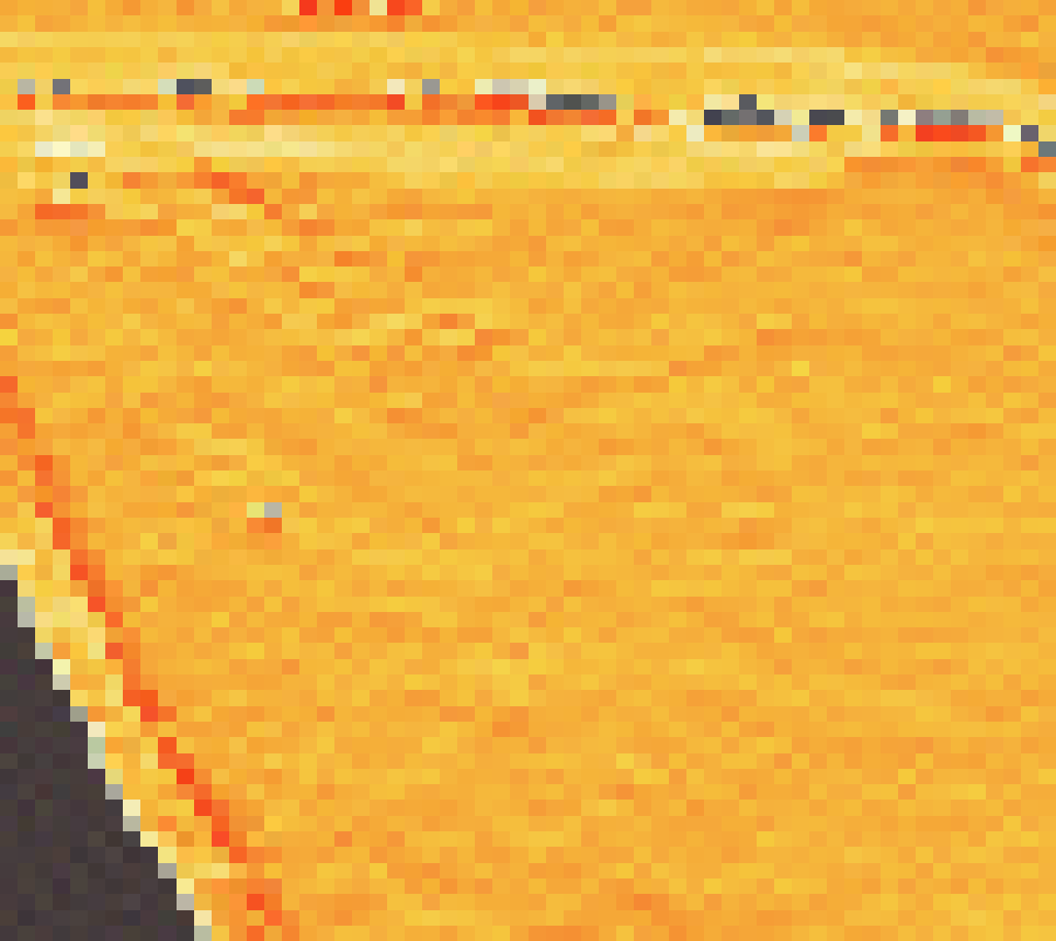 PV-irradiatie op daksegment ingezoomd met intensiteitsverdeling van zonlicht