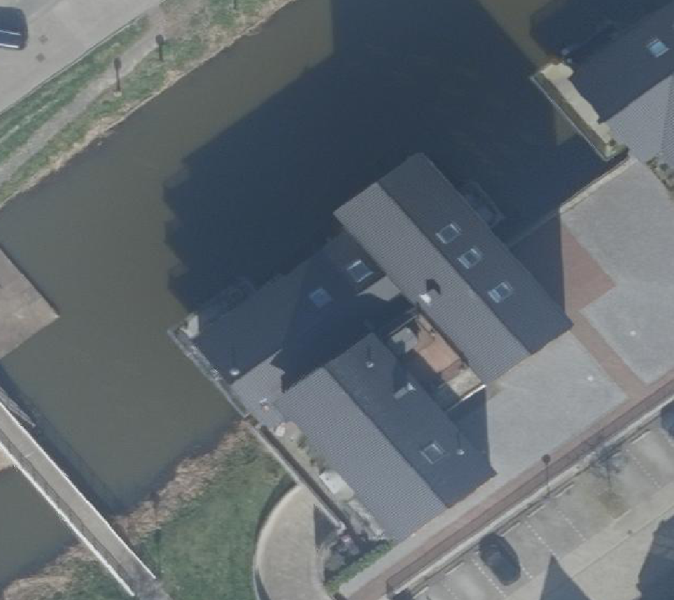 True ortho Luchtfoto op daksegment