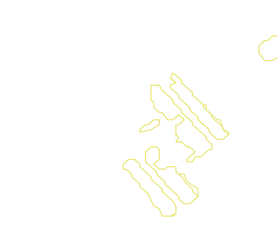 Daksegment met contourlijnen en structuurweergave