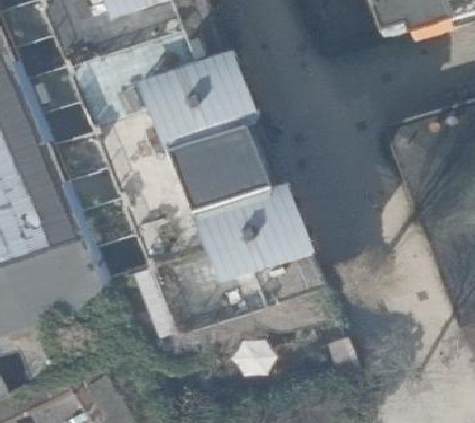 True ortho luchtfoto van Amsterdam met zicht op woning