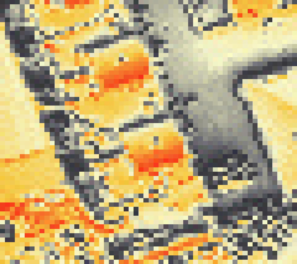 PV-irradiatie op daksegment ingezoomd met intensiteitsverdeling van zonlicht