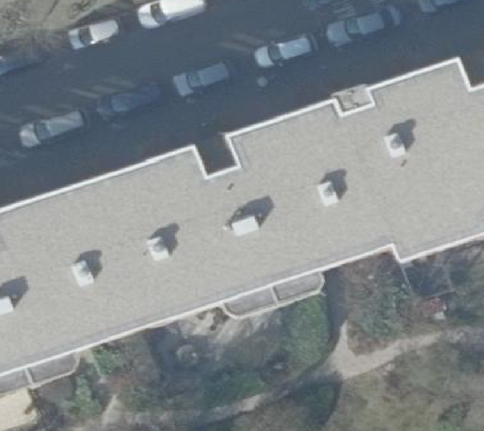 True ortho luchtfoto van Amsterdam met zicht op woning