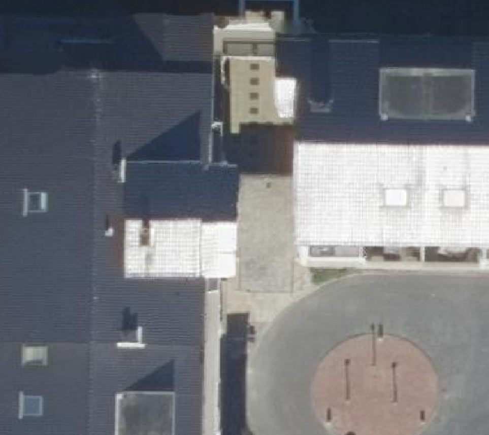 True ortho luchtfoto van Schiedam met zicht op woning