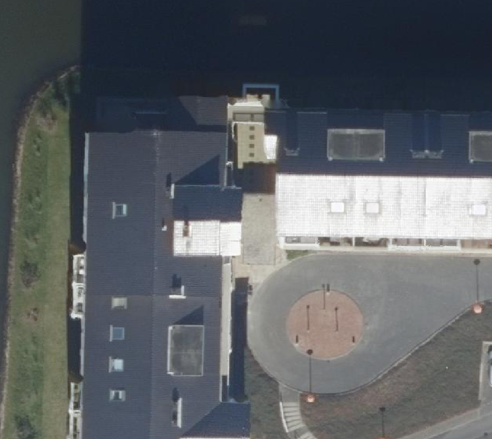 True ortho Luchtfoto op daksegment