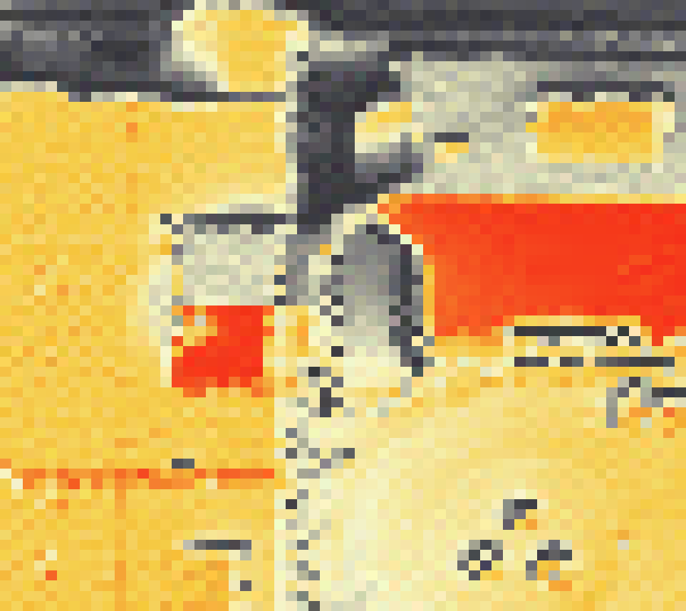 PV-irradiatie op daksegment ingezoomd met intensiteitsverdeling van zonlicht