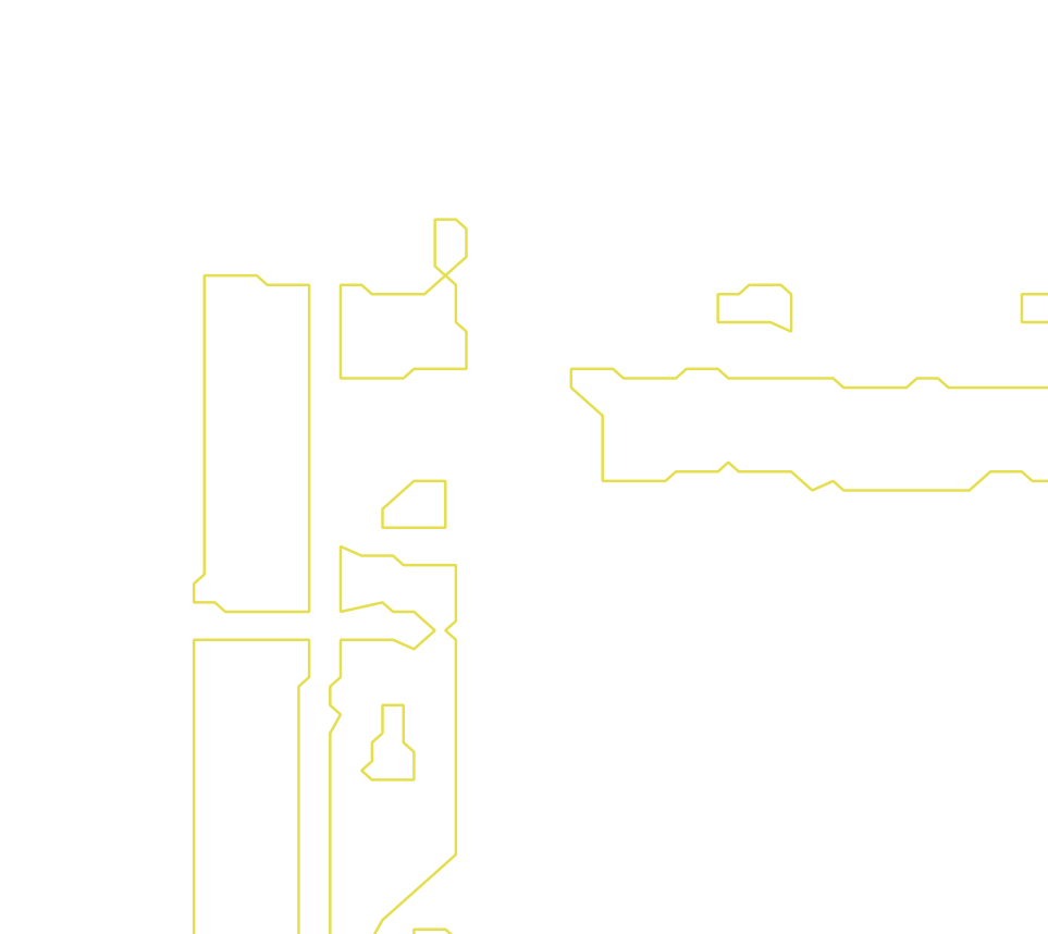Daksegment met contourlijnen en structuurweergave