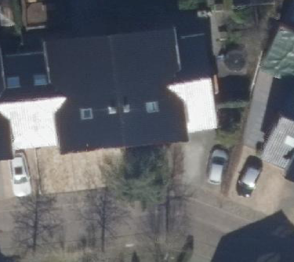 True ortho luchtfoto van Schiedam met zicht op woning