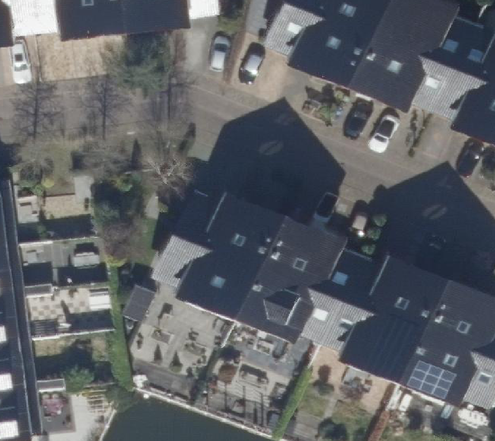 True ortho Luchtfoto op daksegment