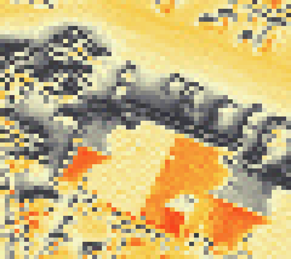 PV-irradiatie op daksegment ingezoomd met intensiteitsverdeling van zonlicht