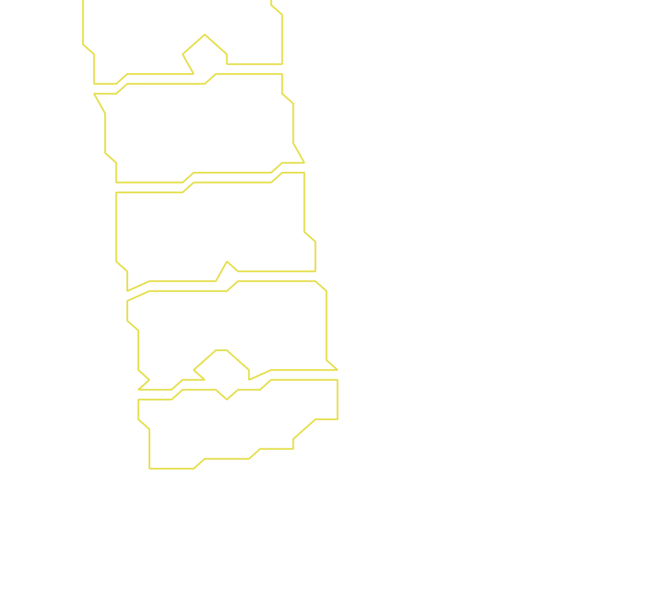 Daksegment ingezoomd met contourlijnen en structuurweergave
