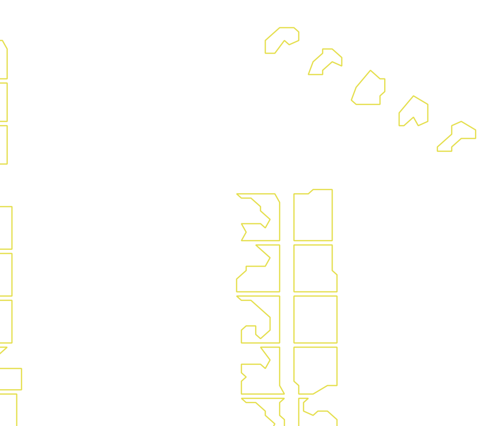 Daksegment met contourlijnen en structuurweergave