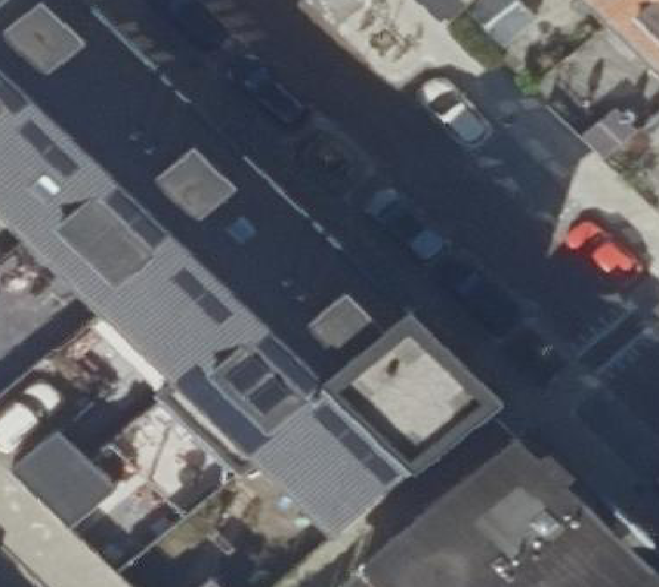 True ortho luchtfoto van Schiedam met zicht op woning