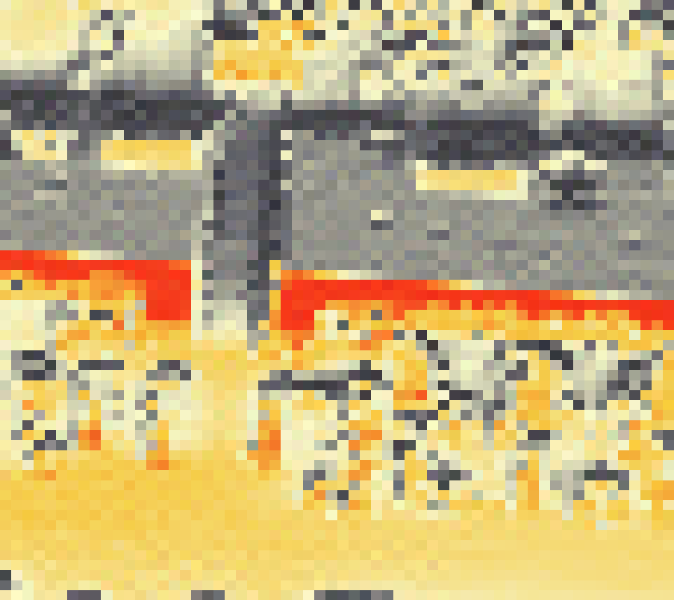 PV-irradiatie op daksegment ingezoomd met intensiteitsverdeling van zonlicht