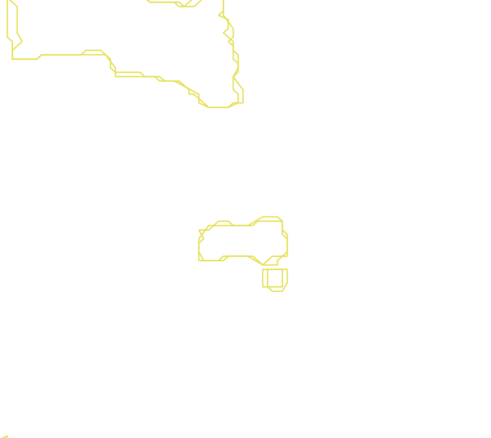 Daksegment met contourlijnen en structuurweergave