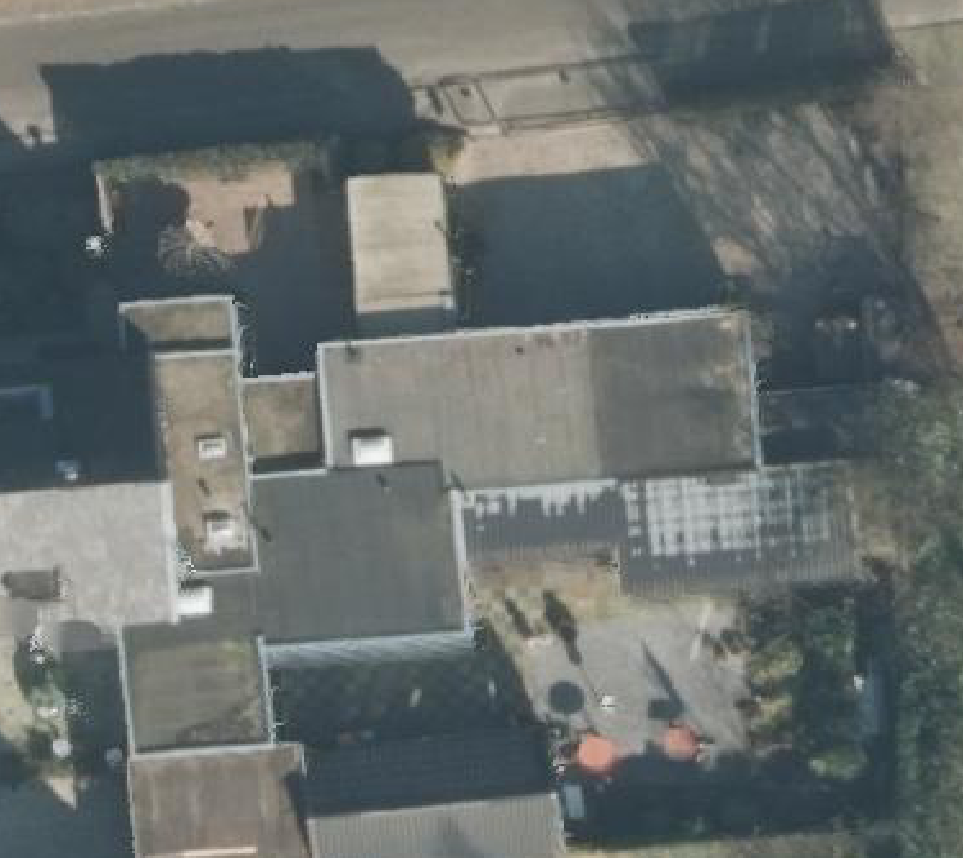 True ortho luchtfoto van Vaassen met zicht op woning