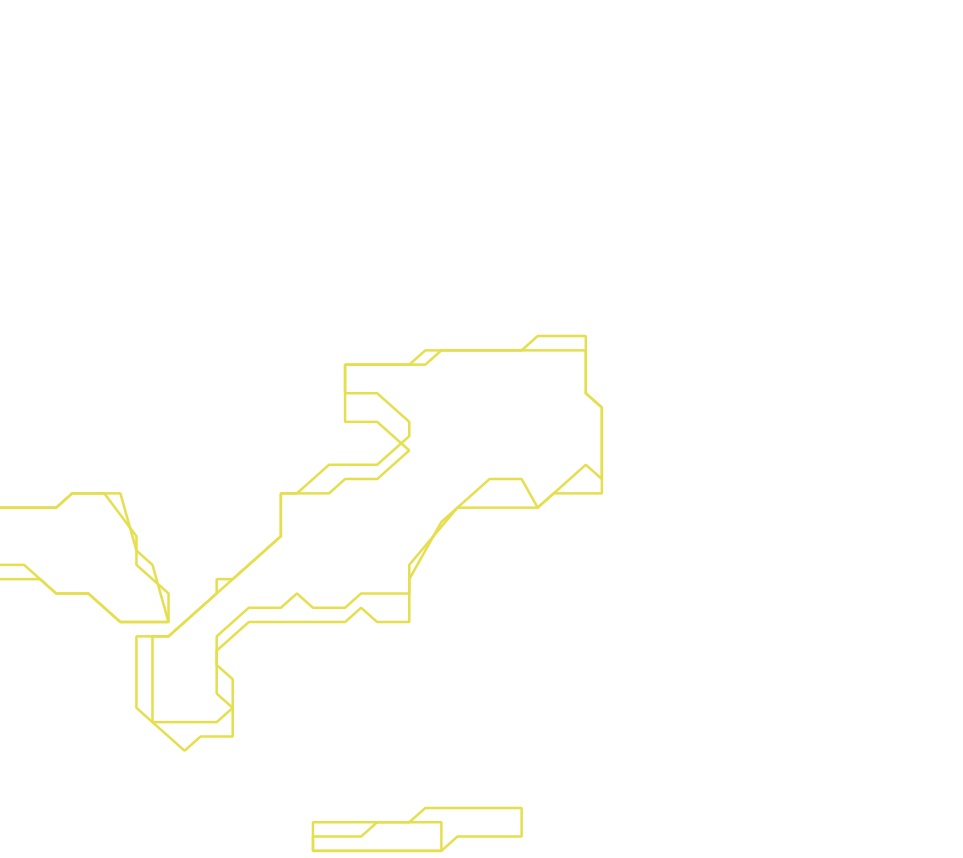 Daksegment ingezoomd met contourlijnen en structuurweergave