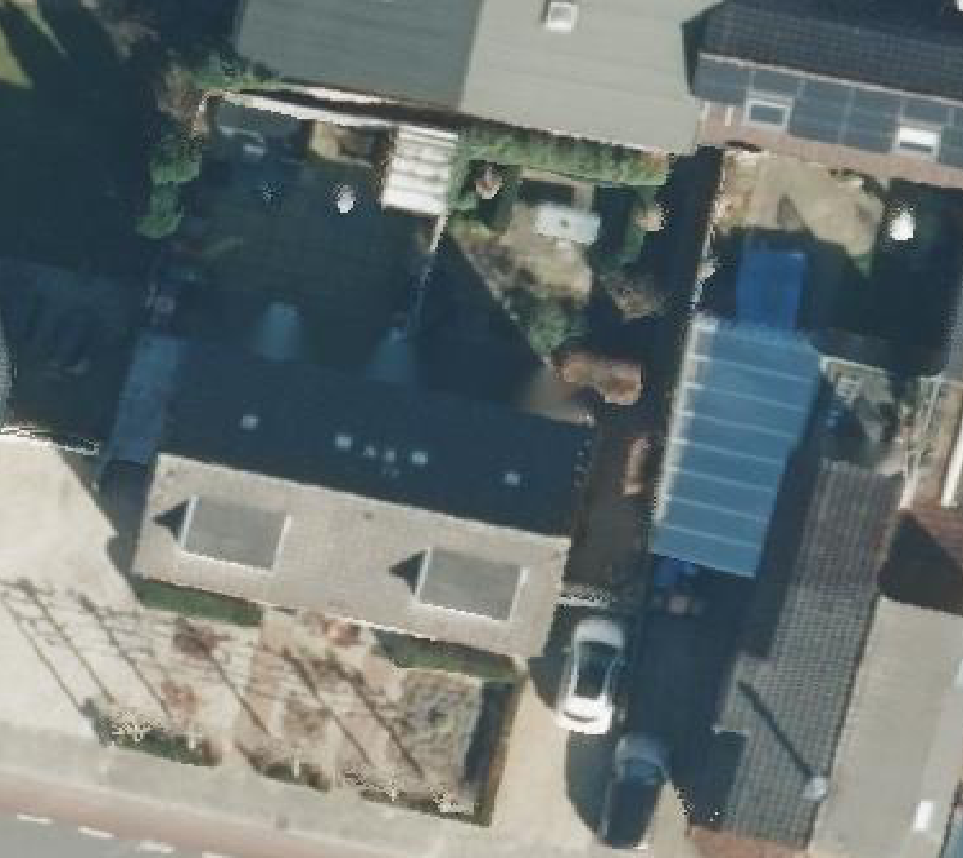 True ortho luchtfoto van Apeldoorn met zicht op woning