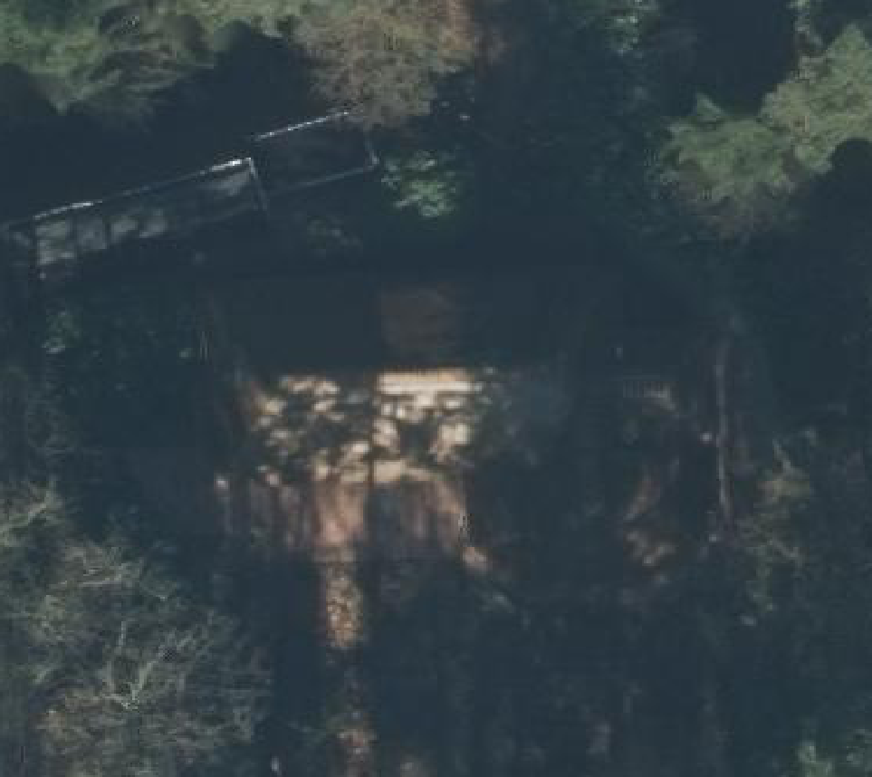 True ortho luchtfoto van Epe met zicht op woning