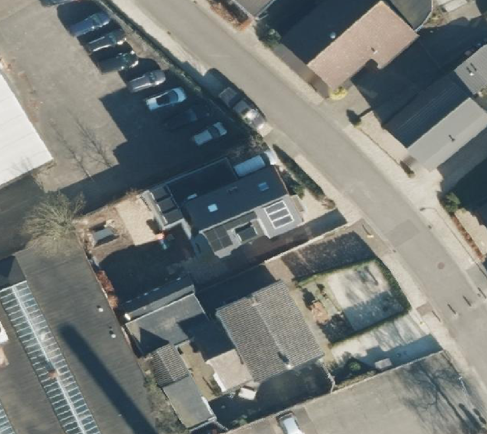 True ortho Luchtfoto op daksegment