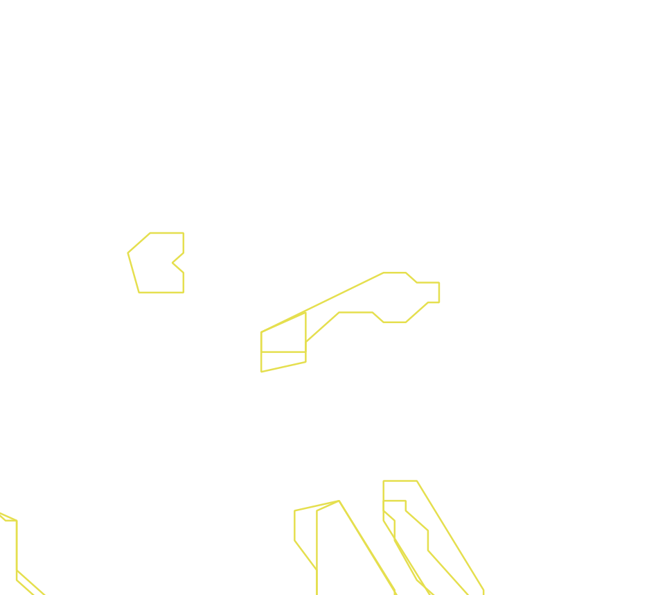 Daksegment ingezoomd met contourlijnen en structuurweergave