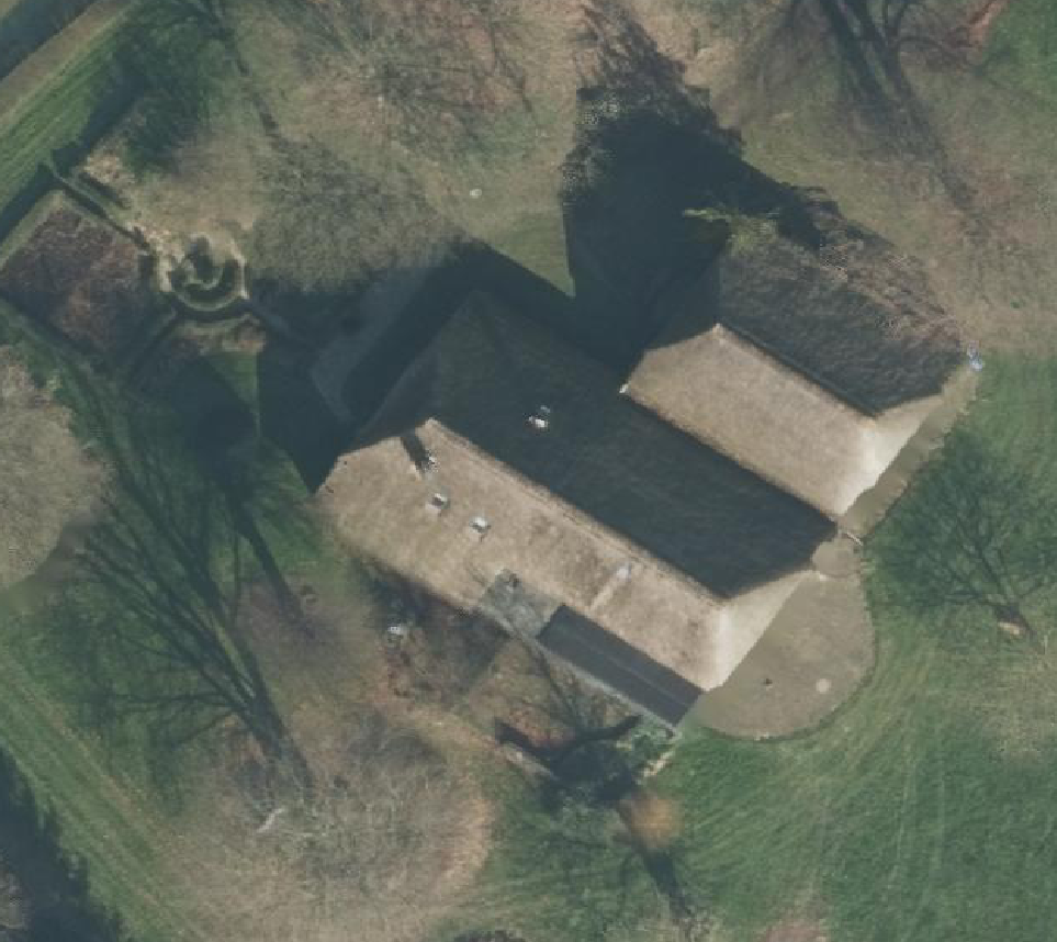 True ortho Luchtfoto op daksegment