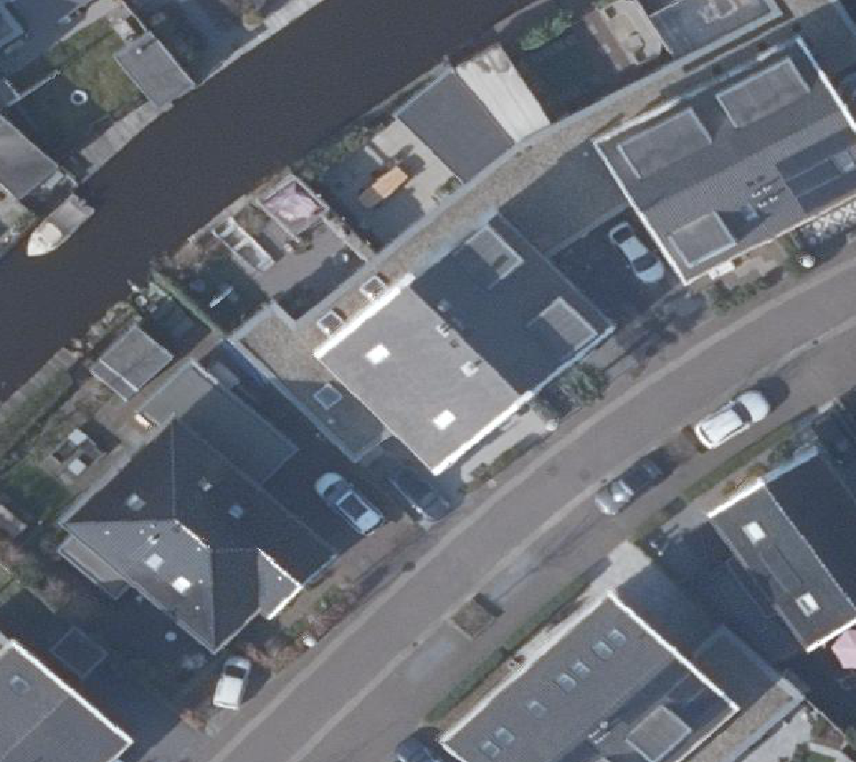 True ortho Luchtfoto op daksegment