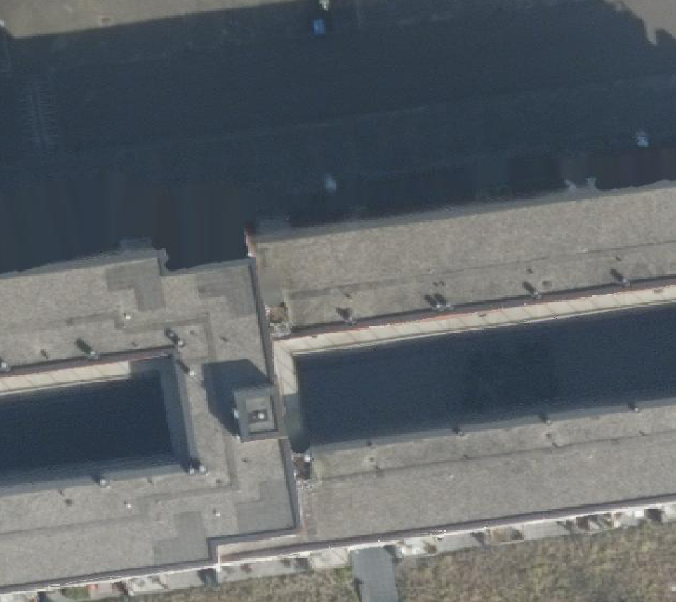True ortho Luchtfoto op daksegment