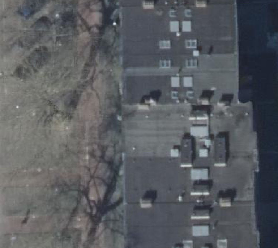 True ortho luchtfoto van Rotterdam met zicht op woning