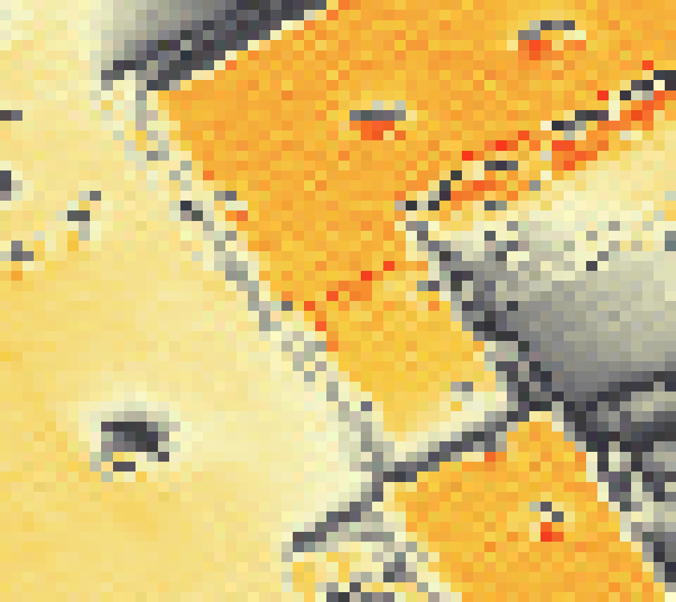 PV-irradiatie op daksegment ingezoomd met intensiteitsverdeling van zonlicht