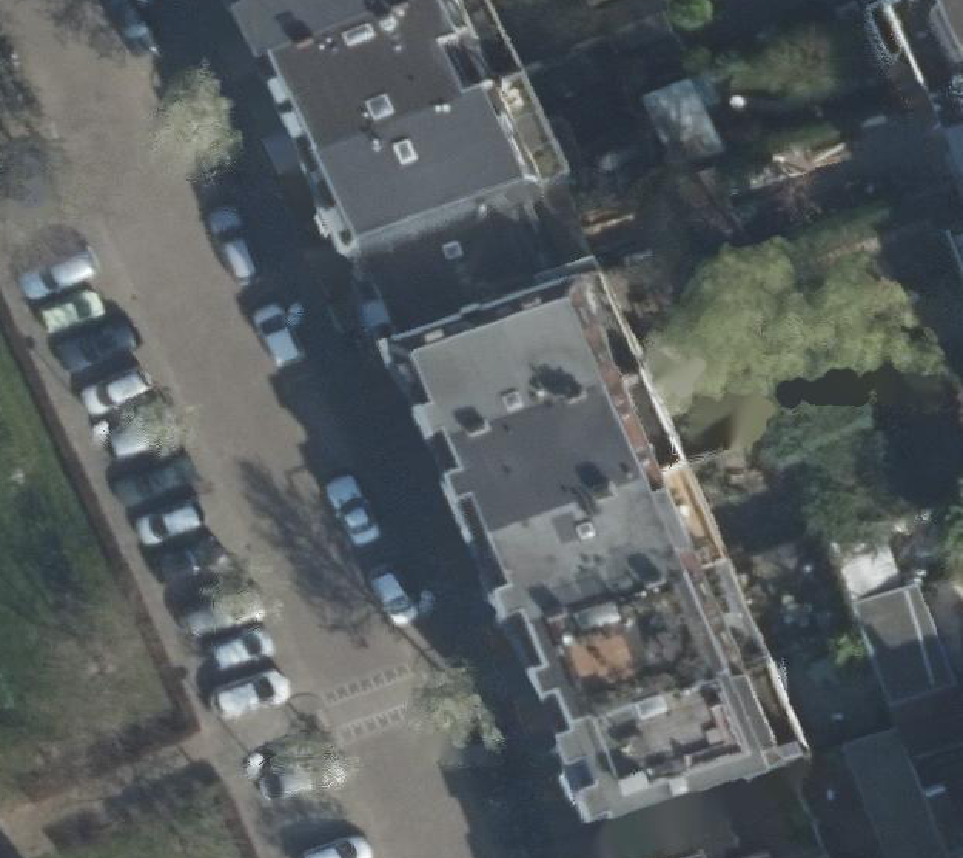 True ortho Luchtfoto op daksegment