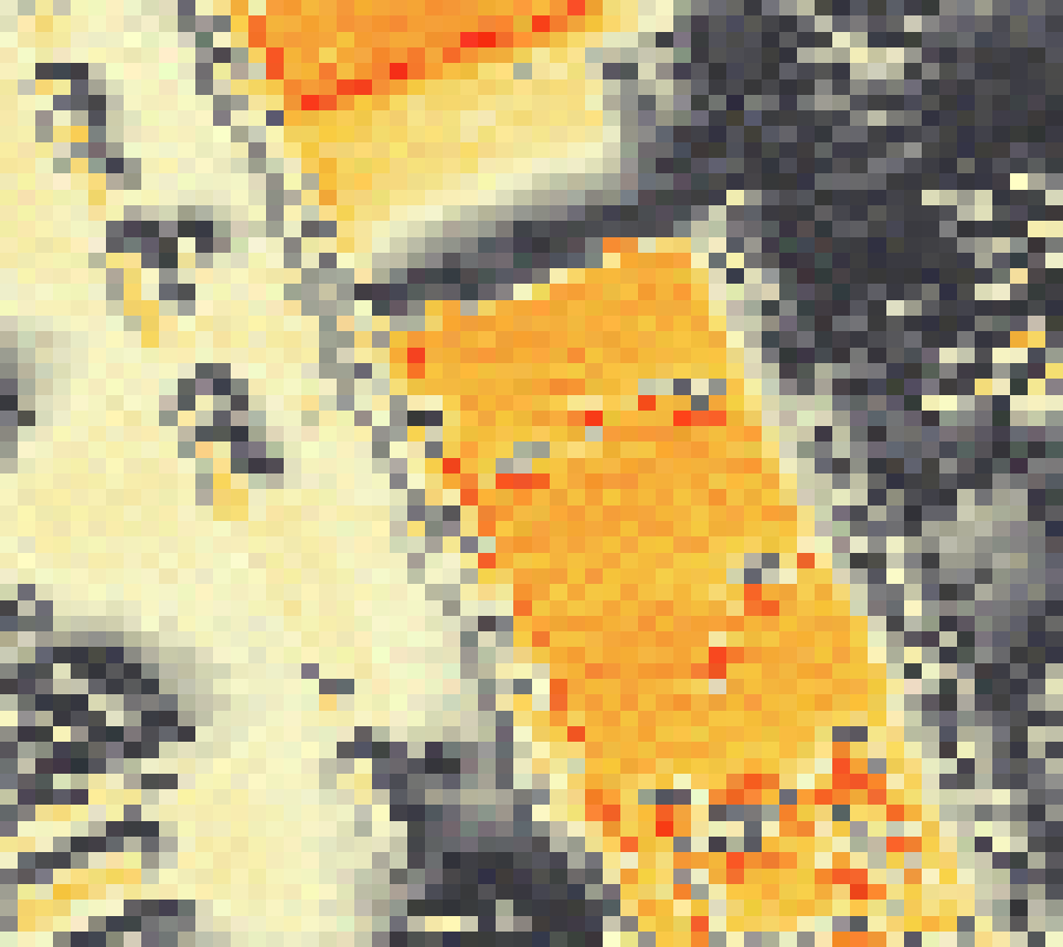 PV-irradiatie op daksegment ingezoomd met intensiteitsverdeling van zonlicht