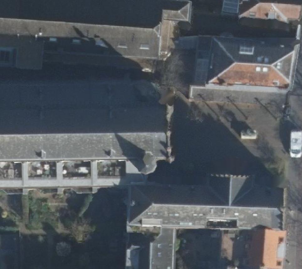 True ortho Luchtfoto op daksegment