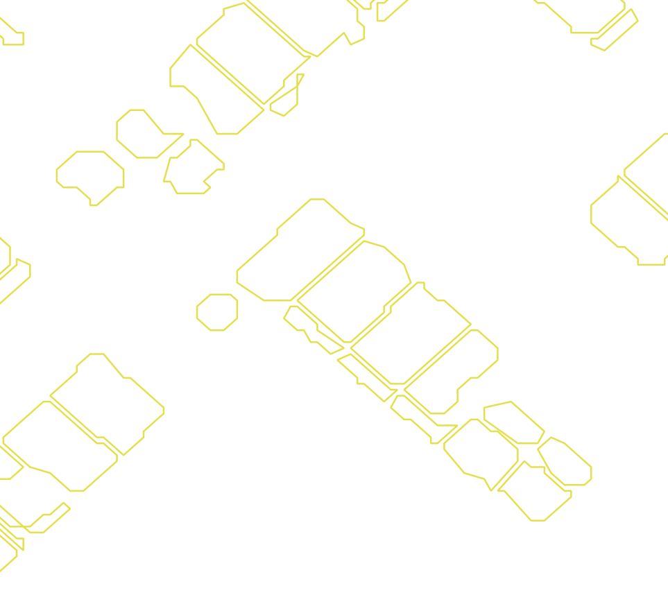 Daksegment met contourlijnen en structuurweergave