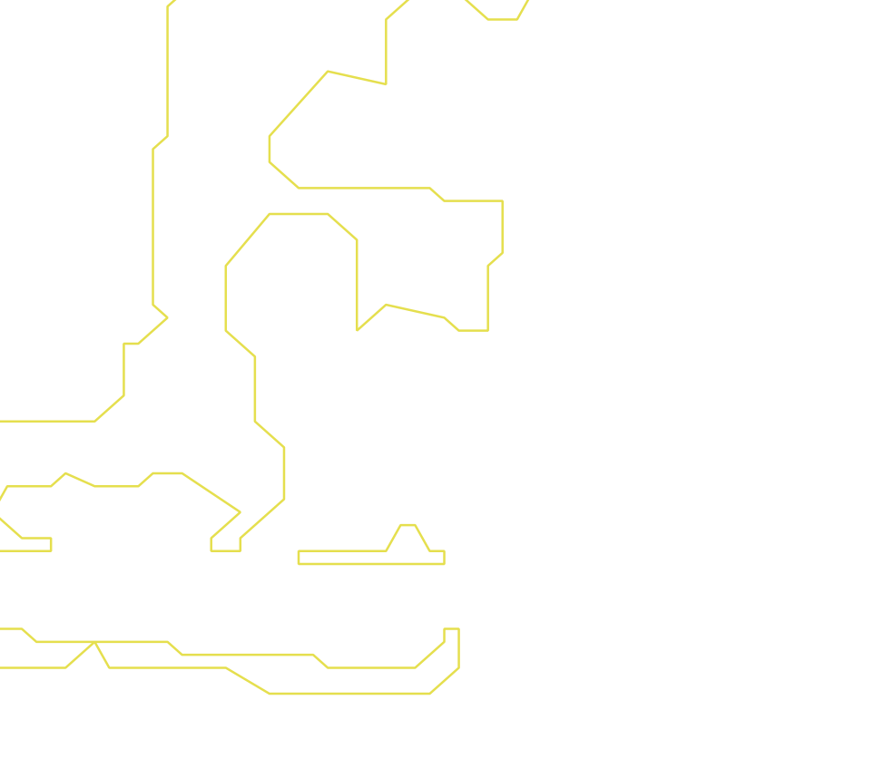Daksegment ingezoomd met contourlijnen en structuurweergave