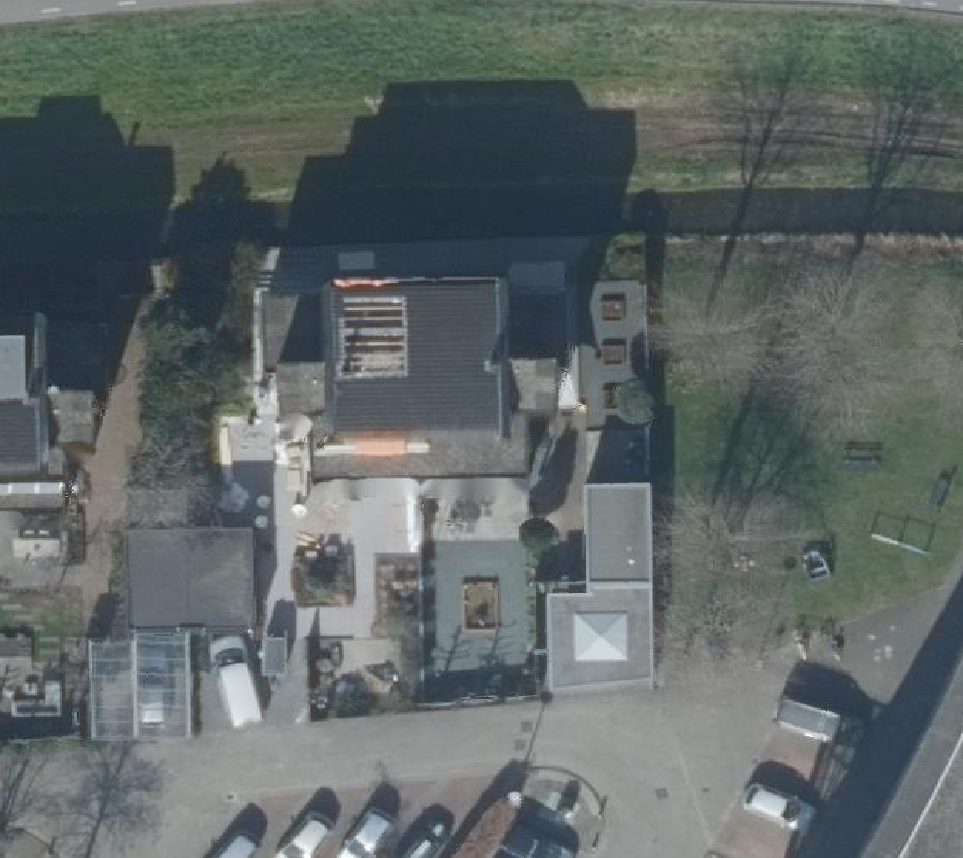 True ortho Luchtfoto op daksegment