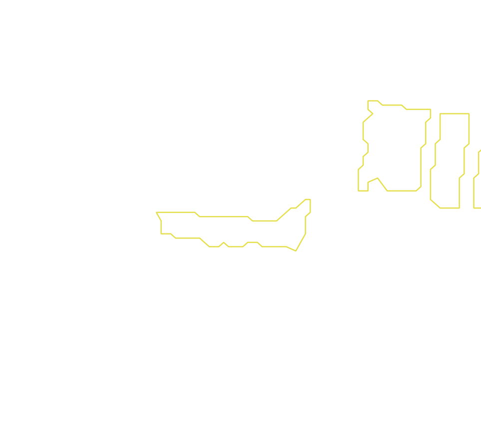 Daksegment met contourlijnen en structuurweergave
