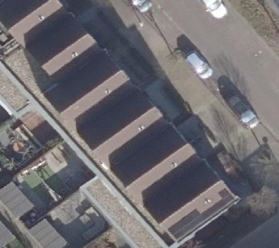 True ortho luchtfoto van Rosmalen met zicht op woning