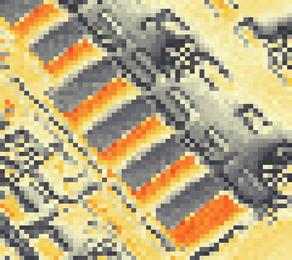 PV-irradiatie op daksegment ingezoomd met intensiteitsverdeling van zonlicht