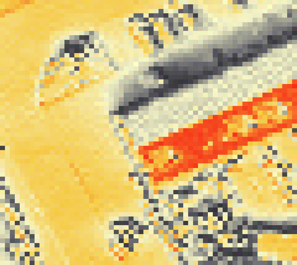 PV-irradiatie op daksegment ingezoomd met intensiteitsverdeling van zonlicht