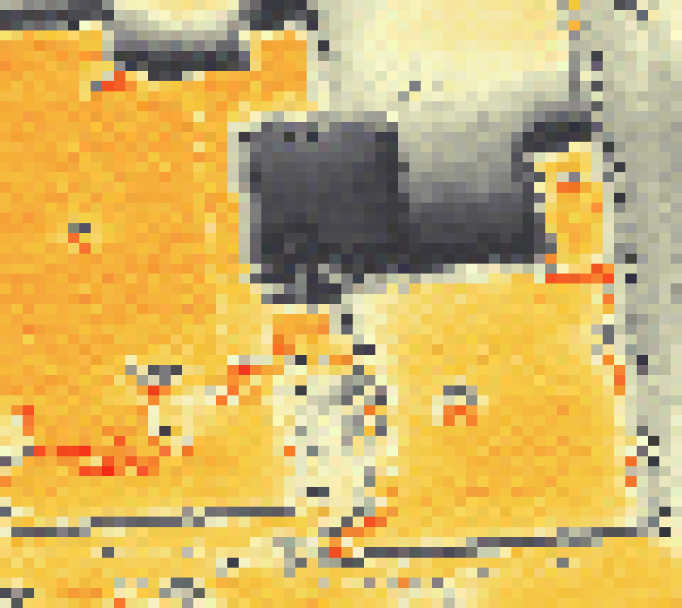 PV-irradiatie op daksegment ingezoomd met intensiteitsverdeling van zonlicht