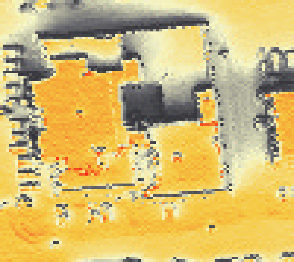 PV-irradiatie op daksegment met intensiteitsverdeling van zonlicht