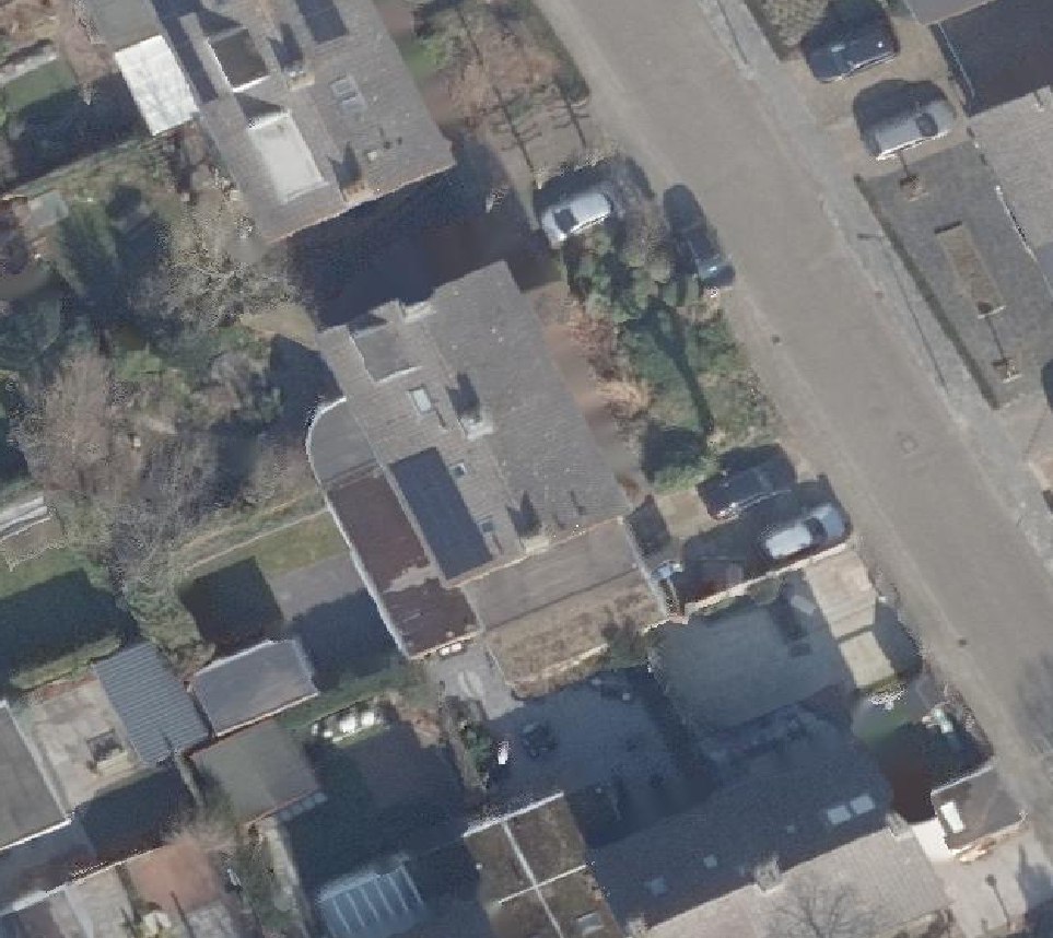 True ortho Luchtfoto op daksegment